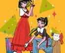 ポップなアイコンイラストをお作りします 目を惹くポップな色遣いのイラストをお作り致します！ イメージ9