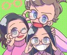 デフォルメイラスト、似顔絵描きます 目を引く配色でポップな絵を描きます！アイコン等にどうぞ！ イメージ9