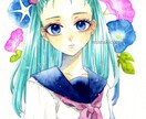 水彩イラストでのキャラクターイラスト描きます あなたの素敵なキャラクターを水彩イラストで表現します イメージ1