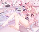 ツヤ感のある素敵なイラスト制作いたします 男女共に可愛いさのあるキャラ描きます⟡ イメージ3