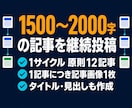 note記事を週3回自動投稿します 1500〜2000字の記事と画像を毎週3本作成し自動投稿 イメージ2