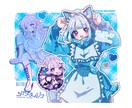 一枚イラスト作成いたします 個人Vtuberさまのグッズ化経験あり、SNSアイコンなど イメージ3