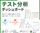 テスト結果を見える化するExcel販売します 学校テスト・模試を自動でグラフ分析 イメージ1