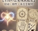 4占術であなたとあの人の宿命・相性を占います 四柱推命・算命学・姓名判断・手相で二人の縁を多角的に徹底分析 イメージ1