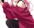 人物イラスト制作いたします アイコン、ヘッダー、1枚絵、立ち絵など イメージ3