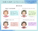 ハガキ:あたな好みに似顔絵をカスタマイズします 選べる似顔絵。あなた好みにカスタマイズ イメージ5