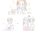 ゆるふわかわいいワンポイントイラスト描きます ふわっとしたワンポイントイラストで癒されませんか？ イメージ2