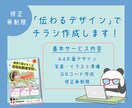チラシ作成☆デザイン・印刷・お届けまで対応します 伝わるチラシをデザインします！ イメージ1