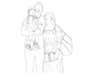 お好きな写真をシンプルな線画を描きます 思い出用、プレゼントにも喜んでもらえると思います イメージ9