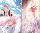 初心者様歓迎！ご希望イラスト描きます 立ち絵・一枚絵・グッズ・サムネイル…用途に合わせご依頼OK♪ イメージ5