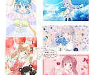 商用無料！全力で可愛い女の子を描きます ラフまで修正無制限！アイコンやミニキャラに是非！ イメージ10