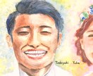 似顔絵ウェルカムボード完全オーダーメイドで描きます 水彩画でお二人の幸せな笑顔を心をこめて描きます イメージ3