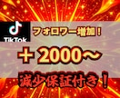 TikTokフォロワー2000人〜増やします 12月限定の特別価格！全世界へを宣伝！減少保証付き イメージ1