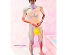 本格的な油彩画の肖像画を描きます 本物の絵の具と筆で描きます。筆後が残るアートな作風です。 イメージ9