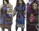 商用◎その場を活気づける武将立ち絵お描きます TRPG/ゲームイラスト/博物館、歴史館などのキャラパネル イメージ2