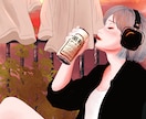 背景付き1枚絵を描きます 【イラスト・グッズ制作】アイコン、販促グッズまで幅広く対応！ イメージ2