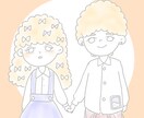似顔絵もOK！ゆるふわイラストオーダー承ります 淡い配色でゆるふわ仕立てに仕上げます！ イメージ2