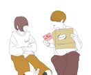シンプルなオリジナルイラストを提供します シンプルかつオシャレな"何処にでも使える"タッチ イメージ1