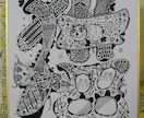 名前・文字・好きな言葉をペン画で描きます あなたの名前をデザイン言葉絵画にしてみませんか イメージ4