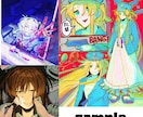 1枚絵スチル・配信絵・ボカロ歌みたMV制作します 彩度の高い、サムネ映えを意識した着彩を得意としております！ イメージ4