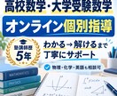 高校数学・大学受験数学をオンラインで個別指導します 塾講師歴5年｜解説だけで終わらず自力で解けるまで確認します！ イメージ1