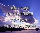 気軽にご相談下さい！動画編集代行致します テロップ挿入等の部分的な依頼からYouTube用動画まで！ イメージ1