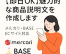 即日OK！商品が売れる説明文を作成します 即日対応！魅力を引き出す商品説明文 イメージ1