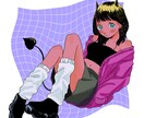 イラスト作成いたします SNSアイコン、グッズなど用途に合わせたイラスト イメージ1
