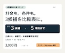 公式情報から3候補の比較表を作成します 料金・条件の違いを整理／出典URLと確認日付き イメージ1