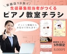 ピアノ教室の生徒募集チラシ作ります 楽器店10年の実務目線でチラシ作りをサポート イメージ1