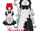 魅力的な立ち絵イラスト制作します カラフルなキャラデザインお任せください イメージ4