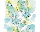 水彩でゆるっと淡い水彩イラスト作成します 淡おしゃれ！気軽にちょっとかわいいをお届け イメージ5