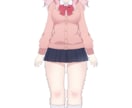 Live2d用も可　女の子のキャラクター制作します オリジナルから二次創作まで！全身イラスト制作 イメージ2