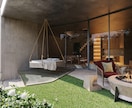 別荘・Villaの外・内観パースを制作いたします Villa・別荘パース｜NOT A HOTELレベルで制作 イメージ3