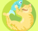 ポップで可愛いイラストを作成します 動物、似顔絵、オリジナルキャラクター等、アイコンにぜひ。 イメージ4