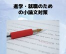小論文対策します 受験のための小論文対策をお手伝いします！ イメージ1