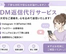 DM返信を丁寧に代行します 自然で感じの良い返信を心がけます！ イメージ1