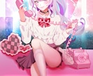 vtuber・SNS活動者様向け一枚絵を作成します 色彩豊かでキラキラ感満載のイラストを描きます!! イメージ1