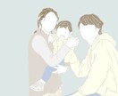 線画で素敵な1枚を彩ります 写真を送って頂くだけでみなさんに寄り添った温かい線画描きます イメージ1