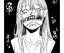 ダークで、可愛い不思議な魅力の女の声を描きます ピアスがトゲトゲで強そうだが心の中は悲しんでいる イメージ3