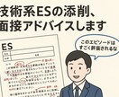 2週間、技術系のES添削、アドバイスします 大手自動車メーカー技術者が手厚く就活サポート！ イメージ1