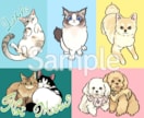 うちの子・ペット・動物のデフォルメイラスト描きます うちの子グッズ制作にも！ベクター制作対応◎ イメージ7