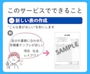 使い続けやすいテンプレート作成、丁寧に対応します 色々な表対応！見積書、日報、管理表、シフト表、チェックシート イメージ3