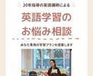 英語学習お悩み相談▶︎あなたの学習プラン作成します 英語指導20年・2,000人以上の実績！英語講師が学習診断 イメージ1