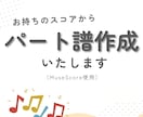 スコアから各パート譜を作成します 合奏で使いやすいパート譜を丁寧にお作りします★ イメージ1