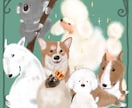 ふんわりタッチのペットアイコンを作成します プレゼントや記念の送り物、SNSのアイコンなどに！！ イメージ1