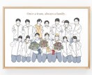 卒業・卒園・引退・送別の記念似顔絵お描きします 大切な仲間やお世話になった方へ、特別な記念品を贈りませんか？ イメージ1