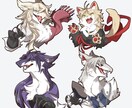 擬獣化イラスト制作します キャラクターをもふもふ擬獣化!ドラゴンも◎! イメージ6