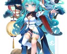 女の子のイラストを描きます 立ち絵、背景付き一枚絵、キャラ三面図、デフォルメなどに対応！ イメージ5