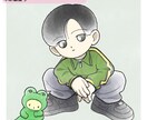 大切なペット・ぬいぐるみと一緒に♡似顔絵描きます にこにこたのしいおともだちと素敵なあなたを描きます！ イメージ6
